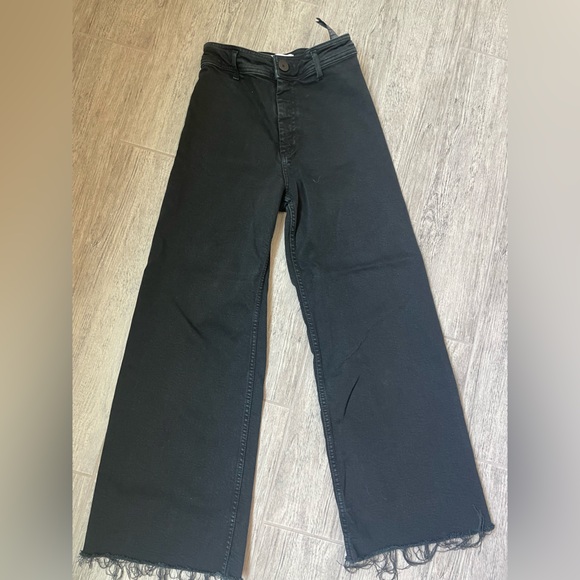 Zara wide legged jeans - size 4 / Navy - Picture 5 of 7